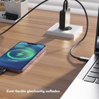 Accezz Ultra Slim GaN Ladegerät - 2x USB-C - 65 W - Schwarz