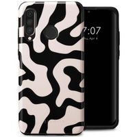 Selencia Vivid Back Cover Huawei P30 Lite - Art Wave Black