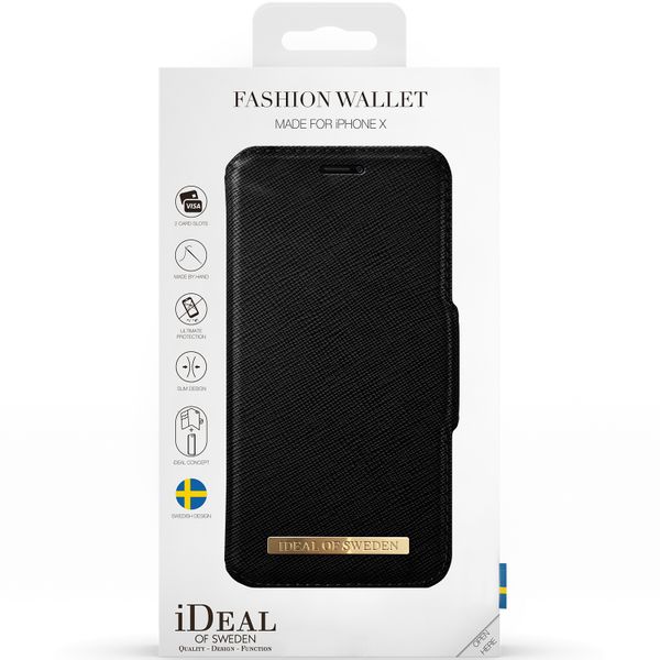 iDeal of Sweden Fashion Wallet Klapphülle Schwarz für das iPhone Xs / X