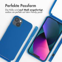 imoshion SilikonHülle mit Band Apple iPhone 13 - Blau
