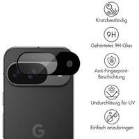 imoshion Kameraprotektor aus Glas 2er-Pack für das Google Pixel 9 - Schwarz