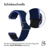 imoshion Elastisches Nylonarmband -   Universelle 20 mm Anschluss - Dunkelblau
