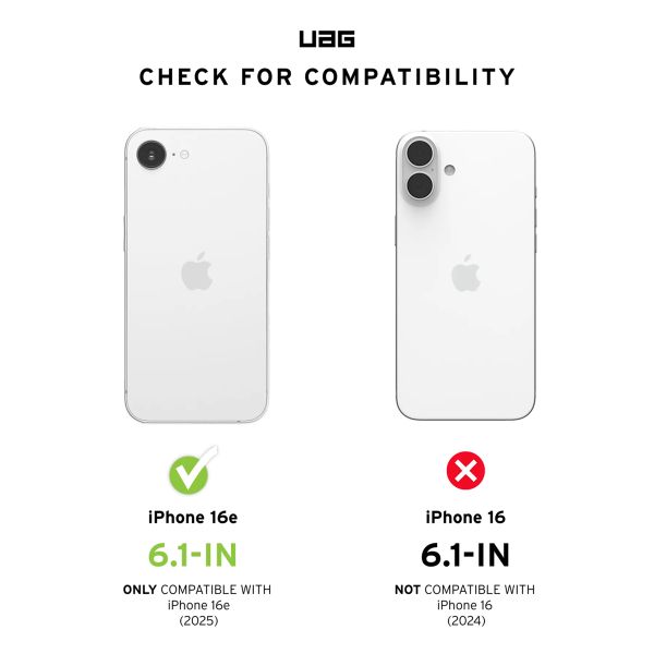 UAG Displayschutz aus gehärtetem Glas Shield Plus Apple iPhone 16e