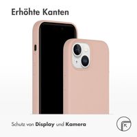 Accezz Liquid Silikoncase für das iPhone 15 - Rosa