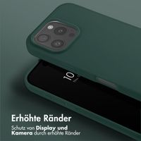 Selencia SilikonHülle mit abnehmbarem Band Apple iPhone 16 Pro - Dunkelgrün