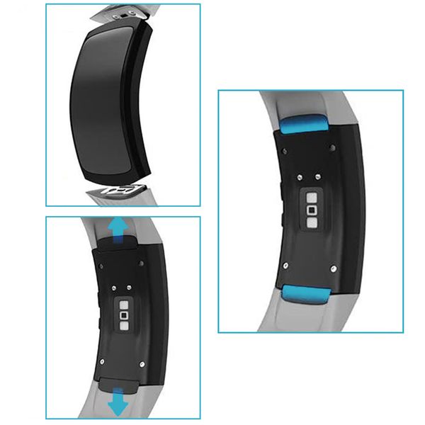 imoshion Silikonband für das  Samsung Gear Fit 2 / 2 Pro - Grau