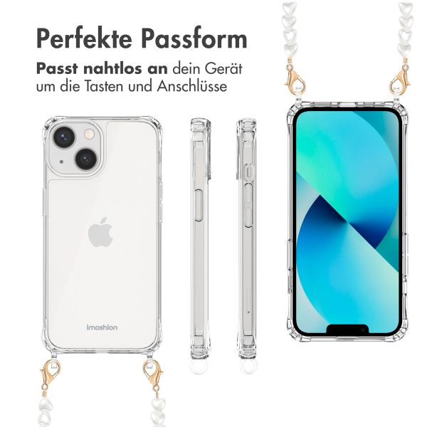 imoshion Back Cover mit Band + Armband iPhone 13 - Perlenherzen