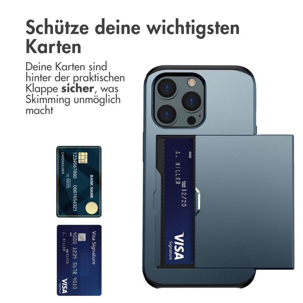 imoshion Backcover mit Kartenfach Apple iPhone 14 Pro - Dunkelblau