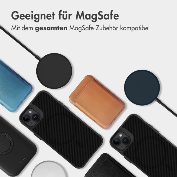 imoshion Rugged Hybrid Carbon Case mit MagSafe Apple iPhone 14 - Schwarz