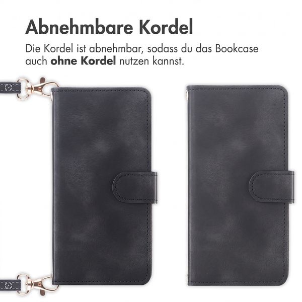 imoshion Klapphülle mit Kordel Motorola Moto G77 - Schwarz