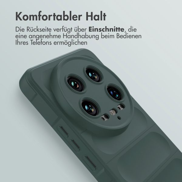 imoshion EasyGrip Back Cover für das Xiaomi 14 Ultra - Dunkelgrün