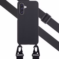 Selencia SilikonHülle mit abnehmbarem Band Samsung Galaxy A17 - Schwarz