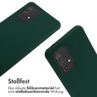 imoshion Silikonhülle mit Band für das Samsung Galaxy A53 - Dunkelgrün