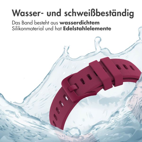 imoshion Sport-Silikonarmband mit Schnalle - Universelle 20 mm Anschluss - Magenta