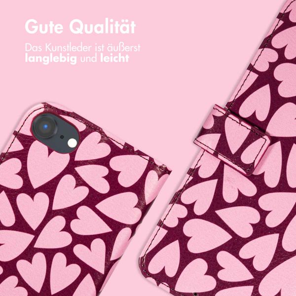 imoshion Design Klapphülle Apple iPhone SE (2022 / 2020) / 8 / 7 / 6(s) - Hearty Blush