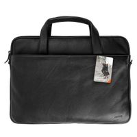 Accezz Leather Laptoptasche 16 Zoll - Schwarz