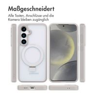 Accezz Ring Stand Backcover mit MagSafe Samsung Galaxy S24 - Grau