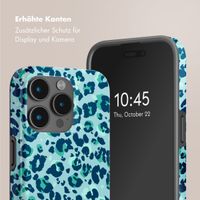 Selencia Vivid Tough Back Cover mit MagSafe für das iPhone 15 Pro Max - Wild Spots Light Blue