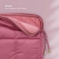 Selencia Puffy Laptop Hülle 13-14 Zoll - Laptop Sleeve - Magenta Fire