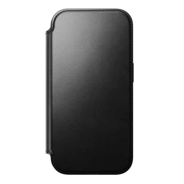 Nomad Modern Horween Leather Folio Bookcase mit MagSafe Apple iPhone 17 Pro - Schwarz
