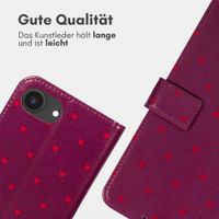 imoshion Design Klapphülle Apple iPhone 17e / 16e - Crush Check Coral Dust