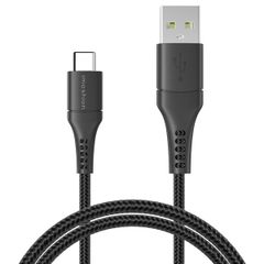 imoshion Braided USB-C-zu-USB Kabel - 2 Meter - Schwarz