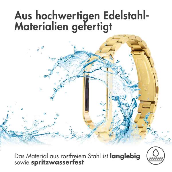 imoshion Edelstahlarmband für das Xiaomi Mi Band 3 / 4 - Gold