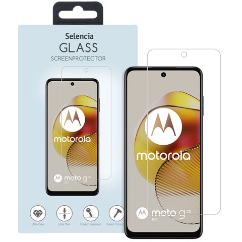 Selencia Displayschutz aus gehärtetem Glas für das Motorola Moto G73