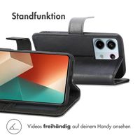 imoshion Luxuriöse Klapphülle Xiaomi Redmi Note 13 Pro (5G) / Poco X6 - Schwarz