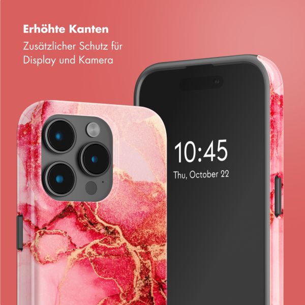 Selencia Vivid Tough Back Cover mit MagSafe für das iPhone 15 Pro - Rosy Marble