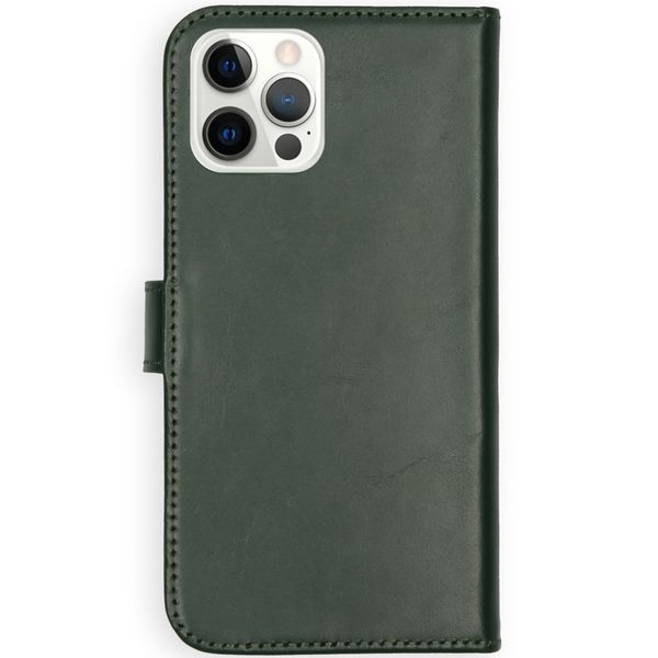 Selencia Echtleder Klapphülle Apple iPhone 12 (Pro) - Grün