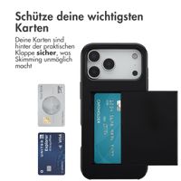 imoshion Backcover mit Kartenfach Apple iPhone 17 Pro Max - Schwarz