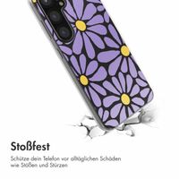 imoshion  Design Hülle für das Samsung Galaxy S25 - Tropical Violet Flowers Connect