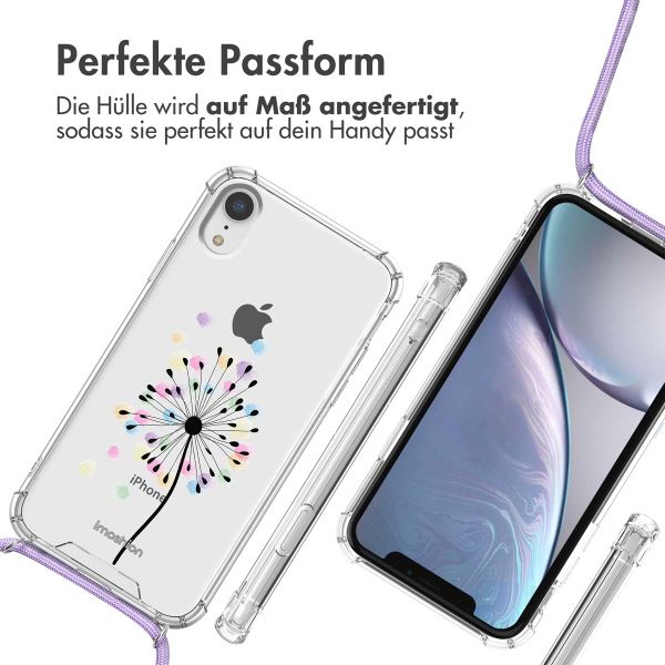 imoshion Design Hülle mit Band Apple iPhone Xr - Sandstone Dandelion