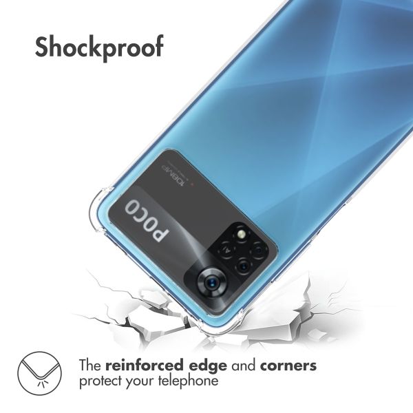 imoshion Shockproof Case Xiaomi Poco X4 Pro 5G - Transparent