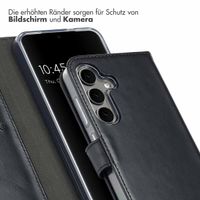 Selencia Echtleder Klapphülle Samsung Galaxy S25 - Schwarz
