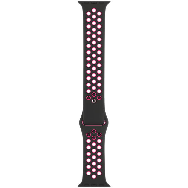 Apple Nike Sport Band Apple Watch Series 1-9 / SE - 38/40/41 mm / Series 10 - 42 mm - Black / Pink Blast