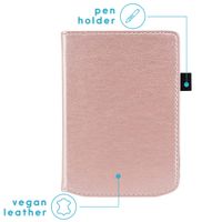 imoshion Vegan Leather Klapphülle Pocketbook Verse / Verse Pro / Verse Pro Color / Vivlio Light / Light HD - Rosé gold