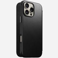 Nomad Modern Leather Folio Klapphülle Apple iPhone 16 Pro Max - Schwarz
