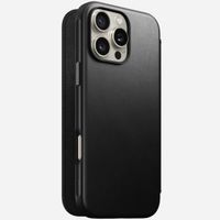 Nomad Modern Leather Folio Klapphülle für das iPhone 16 Pro Max - Black