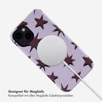 Selencia Vivid Tough Back Cover MagSafe für das iPhone 14 - Stars Plum Lilac