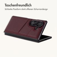 imoshion Kunstleder MagSafe Backcover mit Kartenfach Samsung Galaxy Z Fold 8 Ultra - Wine Red