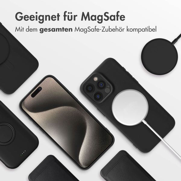 imoshion Color Back Cover mit MagSafe Apple iPhone 15 Pro Max - Schwarz