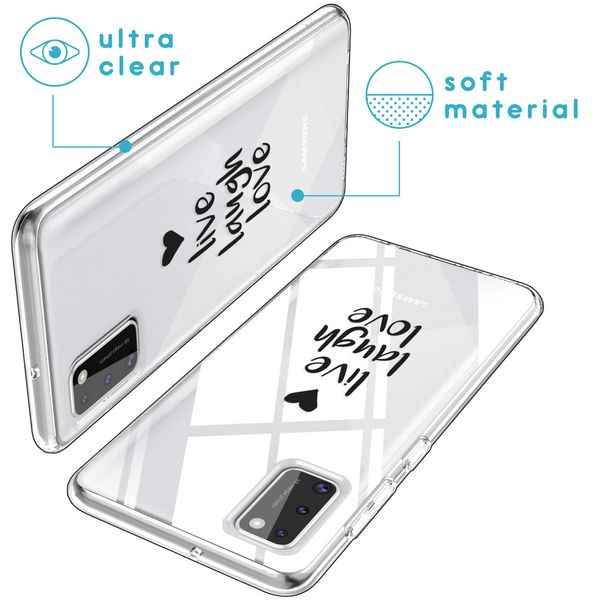 imoshion Design Hülle Samsung Galaxy A41 - Live Laugh Love