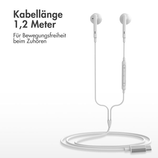 imoshion Kopfhörer - Kabelgebundene Kopfhörer - USB-C Anschluss - Weiß