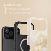 Selencia Vivid Rückabdeckung mit MagSafe Apple iPhone 18 Pro Max / 17 Pro Max - Golden Beige Marble