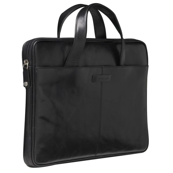 dbramante1928 Silkeborg Laptoptasche 16 Zoll - Echtes Leder - Black