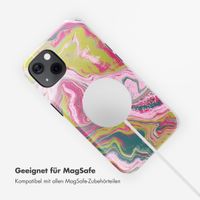 Selencia Vivid Rückabdeckung mit MagSafe Apple iPhone 13 - Marble Pink