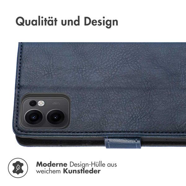 imoshion Luxuriöse Klapphülle Oppo Reno 13 - Dunkelblau