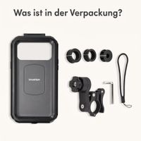imoshion Premium Fahrrad-Handyhalterung - Spritzwassergeschützt - 360° drehbar - Universal - Schwarz